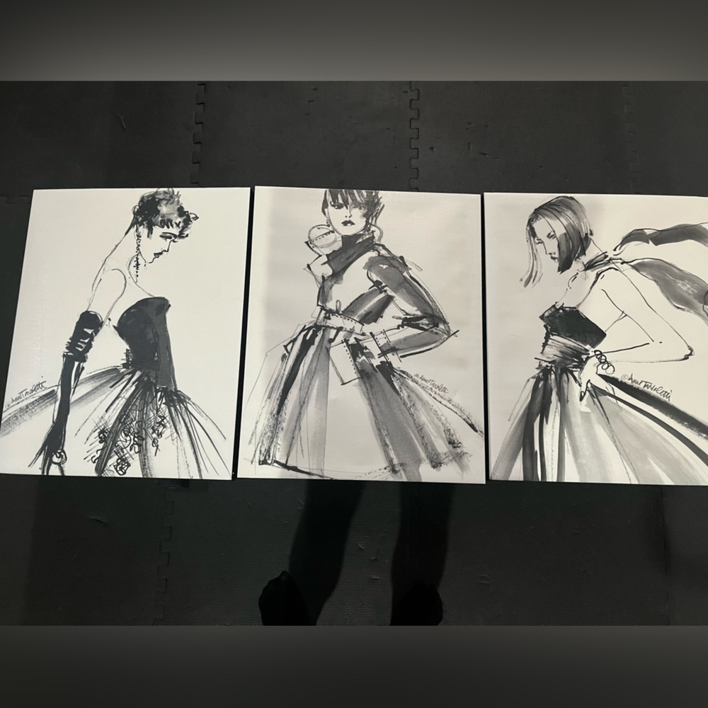 3 Piece Fashion Wall Art by Anne Tavoletti